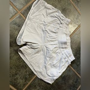 White lulu lemon hotty hot shorts!